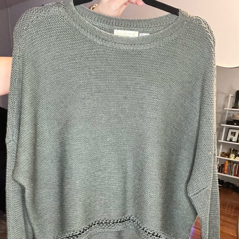 Ramy Brook Chain Cropped Sweater